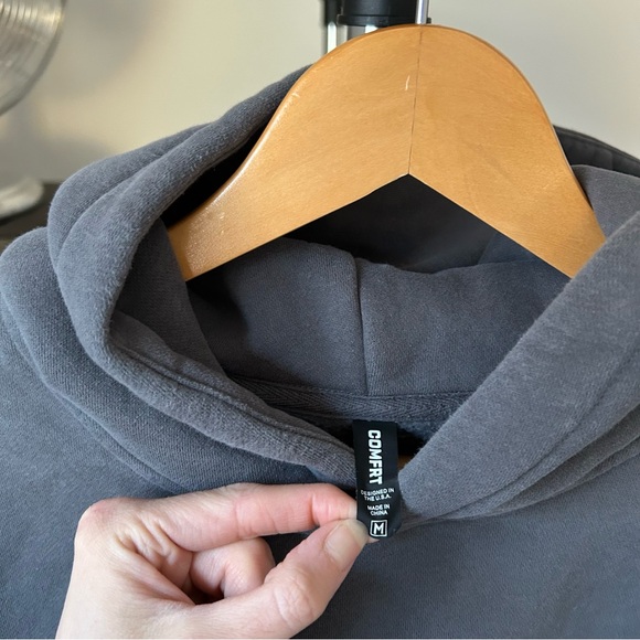 Comfrt Gray Hoodie Sweatshirt Medium - Picture 4 of 7